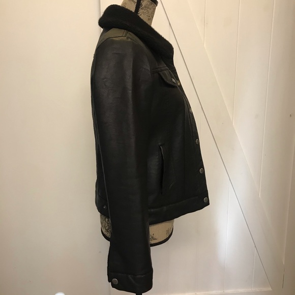 Levi’s shearling and faux leather jacket - Picture 2 of 16
